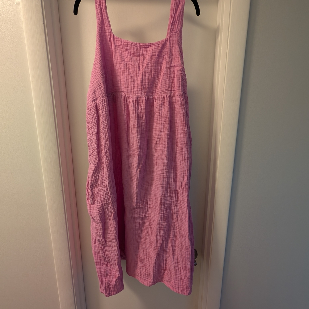 Stars Above Textured Pink Dress